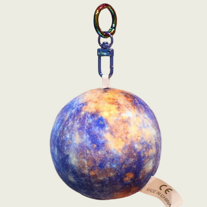Micro Mercury Planet Plush Keychain