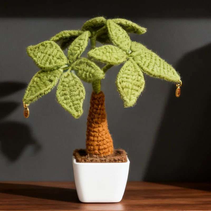 Mini Palm Tree Crocheted Plushie