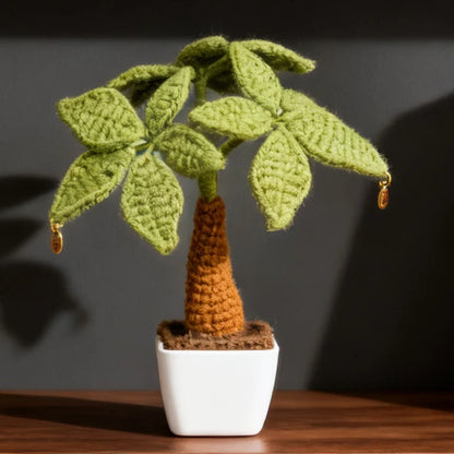 Mini Palm Tree Crocheted Plushie