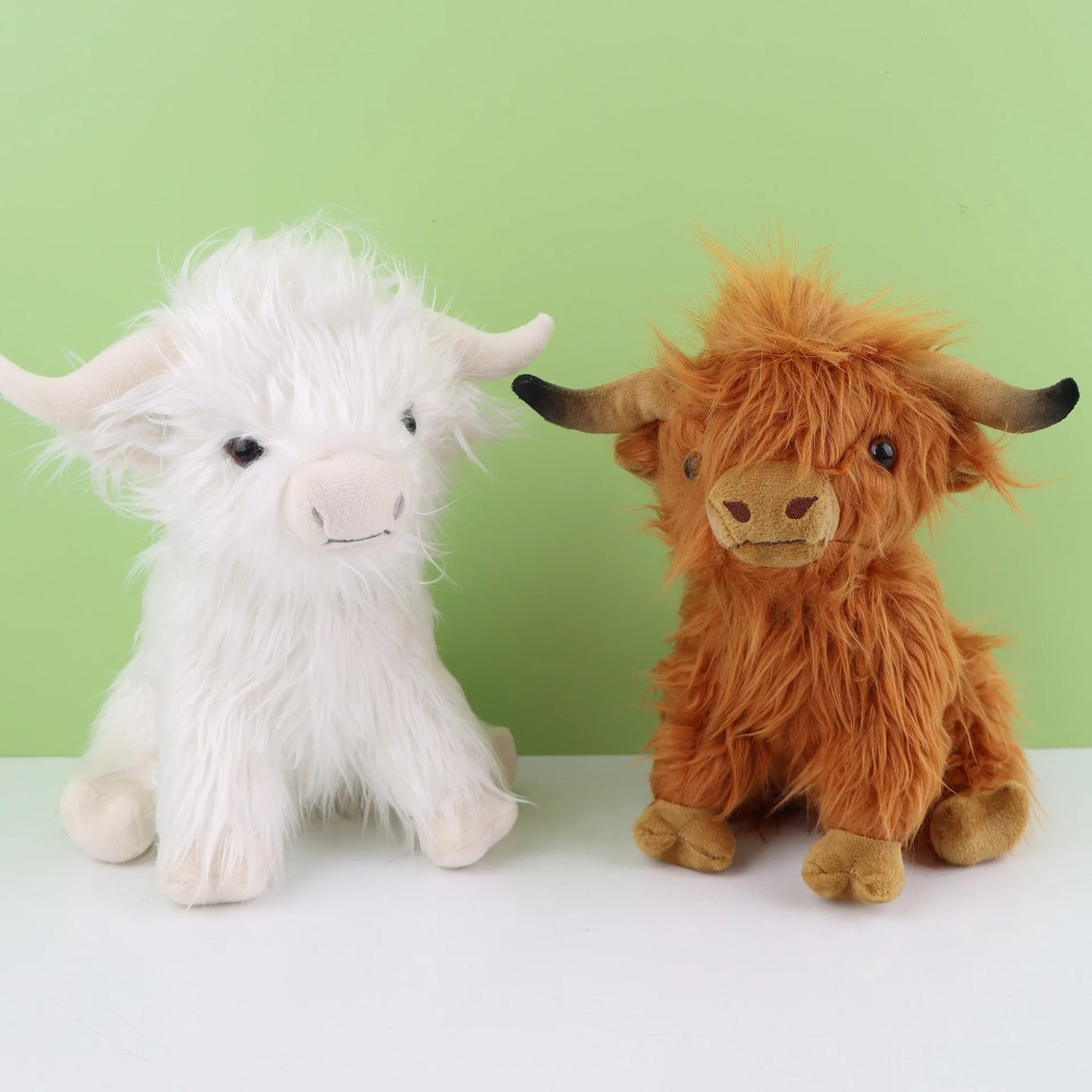 Highland Cattle Cow Plushie Baby Calf 11.4" Stuffed Animal