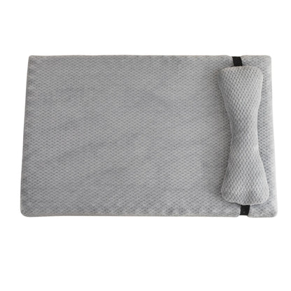 Plush Dog Mattress Pad with Bone Pillow