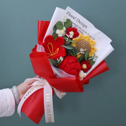 Red Hibiscus / Red Rose / Sunflower Plush Florist