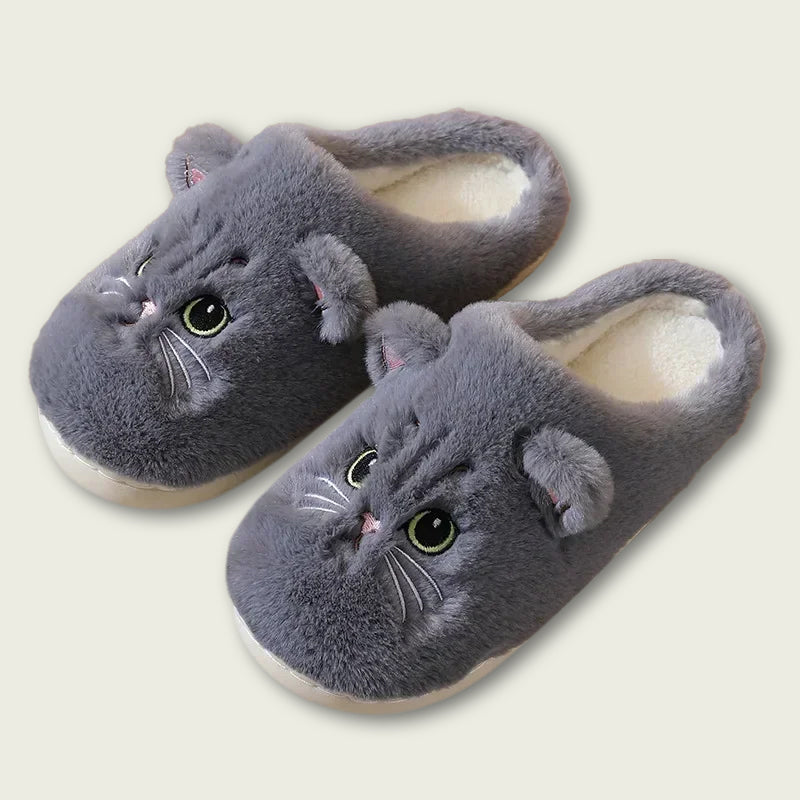 Cat Plush Slippers