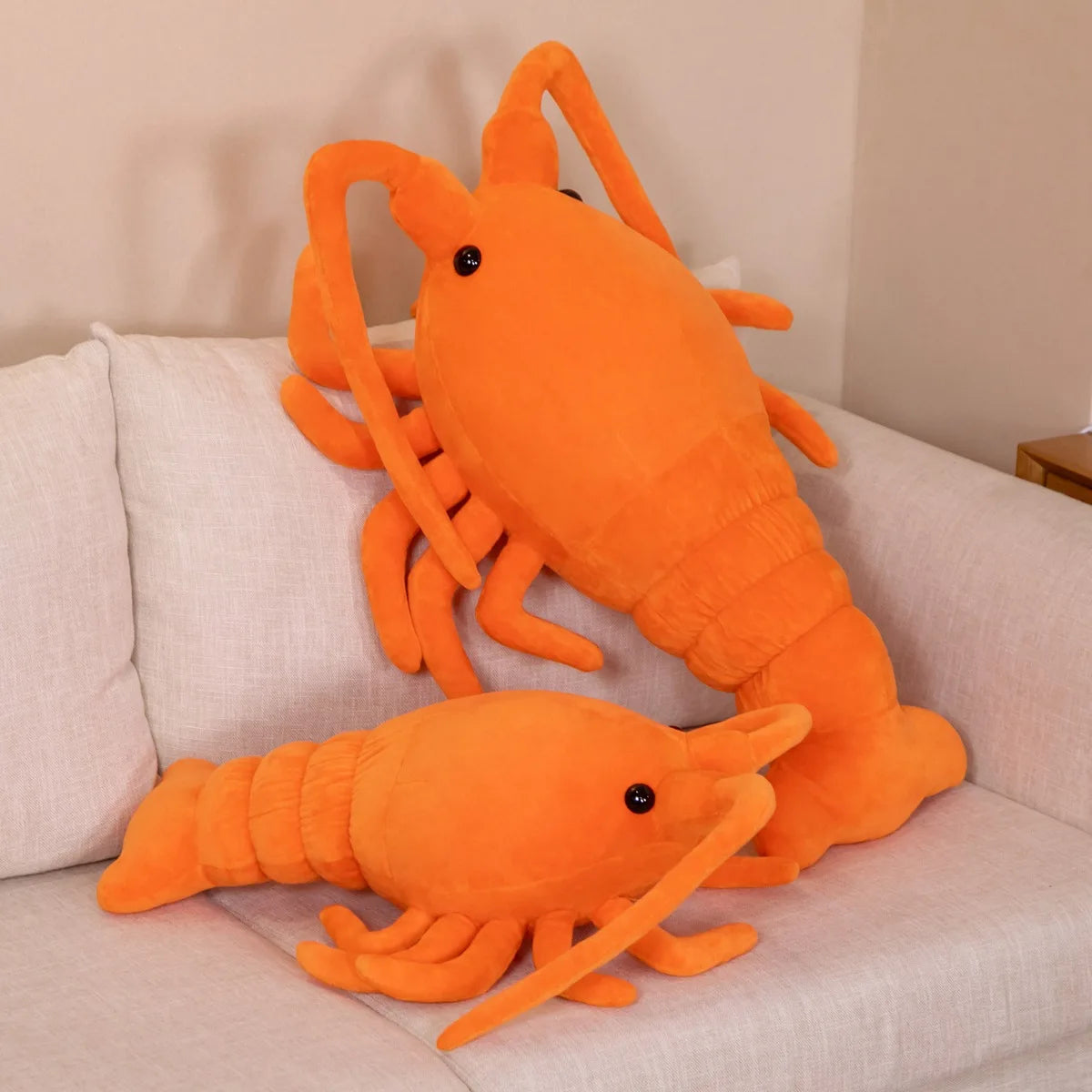 Orange Crawfish Plush Toy