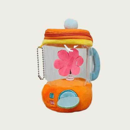 Floral Plush Smoothie Blender with Drawstring Cord