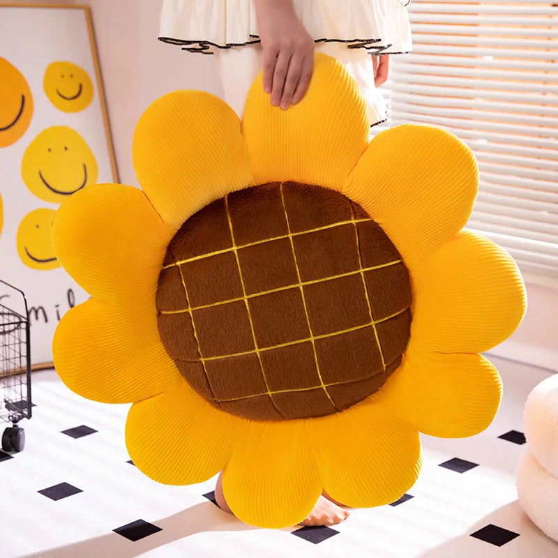 Sunflower Plush Pillow Cushion