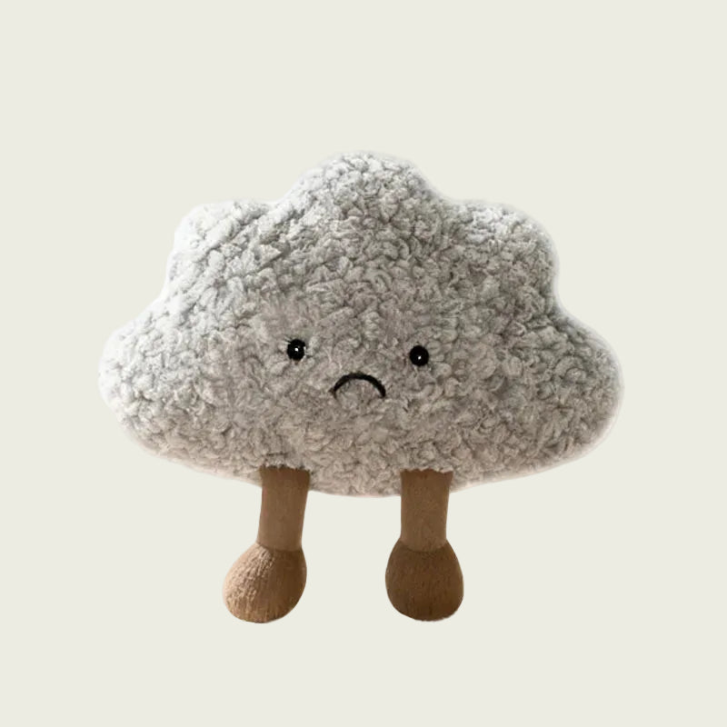 Frowning Dark Storm Cloud Plushie