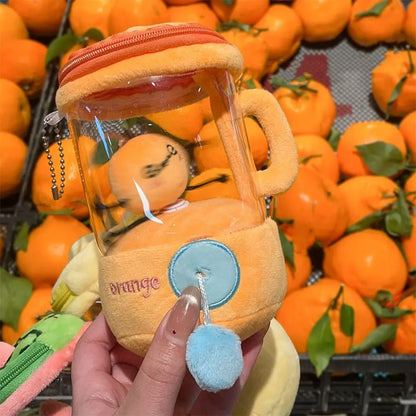 Orange Plush Smoothie Blender with Drawstring Cord