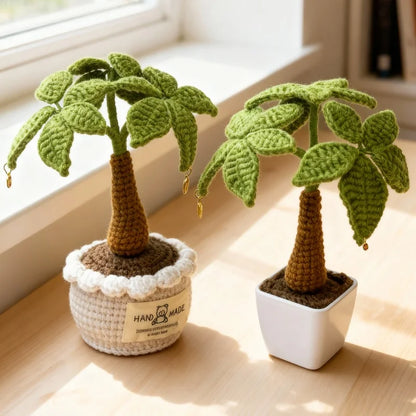 Mini Palm Tree Crocheted Plushie