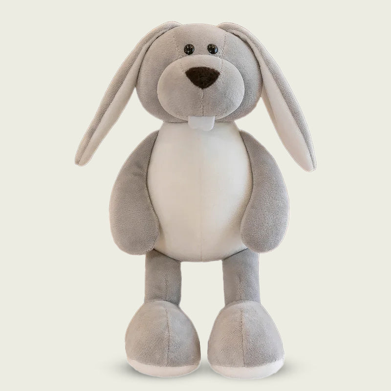 Gray Rabbit Plush Stuffed Animal Jungle Safari Plushie