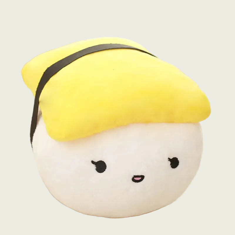 Tamago Nigiri with Thin Nori Seaweed Pillow Plushie