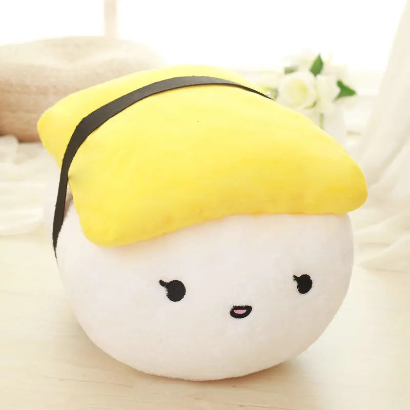 Tamago Nigiri with Thin Nori Seaweed Pillow Plushie