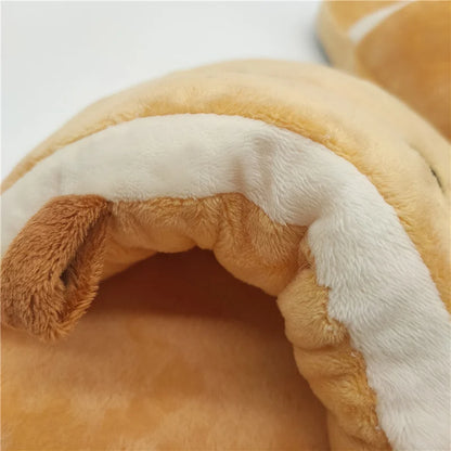 Brown Sugar Boba Bubble Tea Plushie Slippers