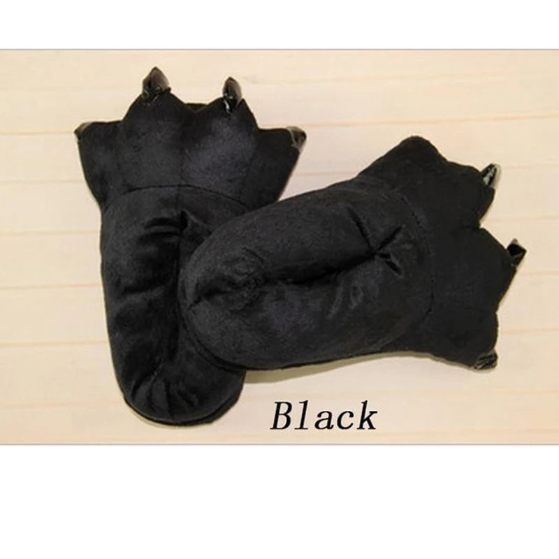 Monster Animal Claw Plush Slippers