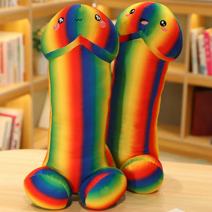 Rainbow Penis Plush Pillow Dick Plushie