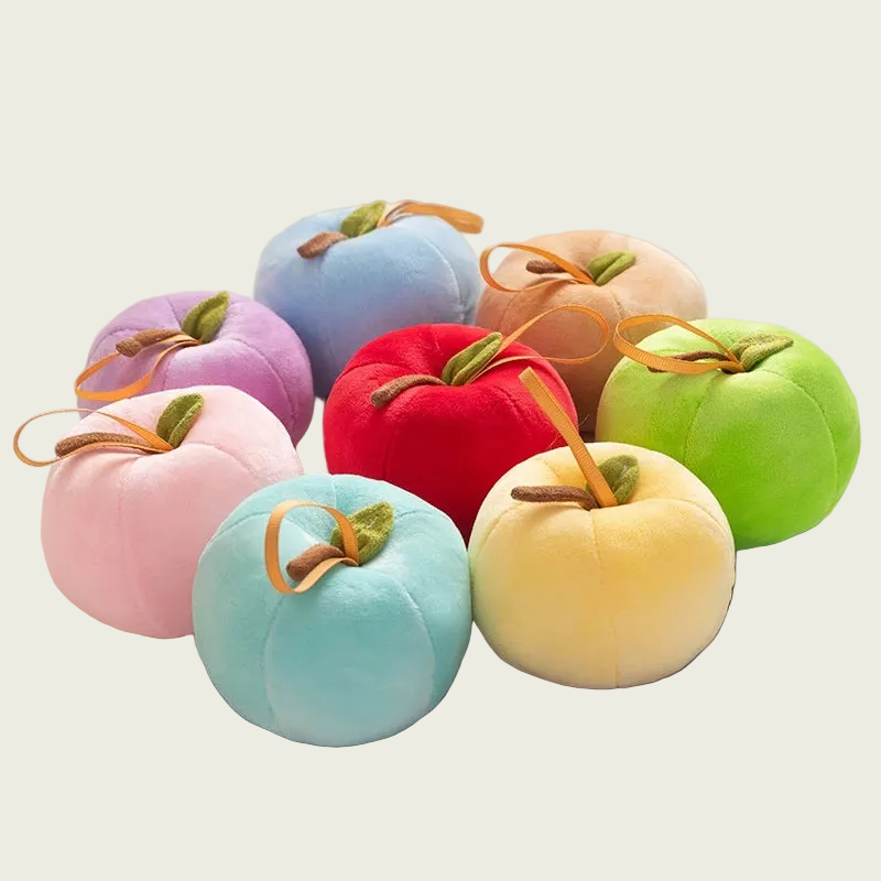 Mini Apple Plush Christmas Ornament