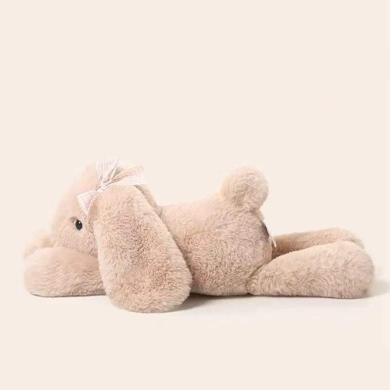 Shy Floppy-Eared Rabbit with Bows Stuffed Animal