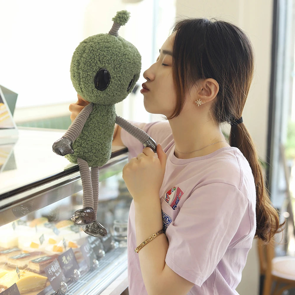 Green Alien Plushie Doll