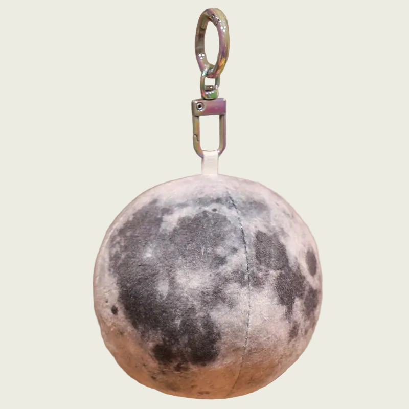 Micro Moon Rock Plush Keychain