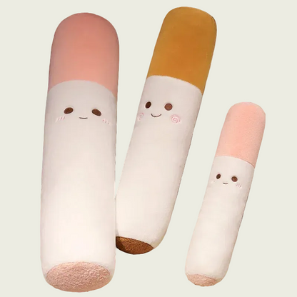 Smiley Cigarette Plush Body Pillow