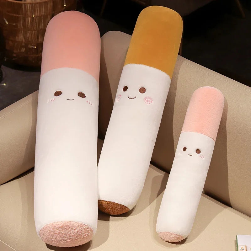 Smiley Cigarette Plush Body Pillow
