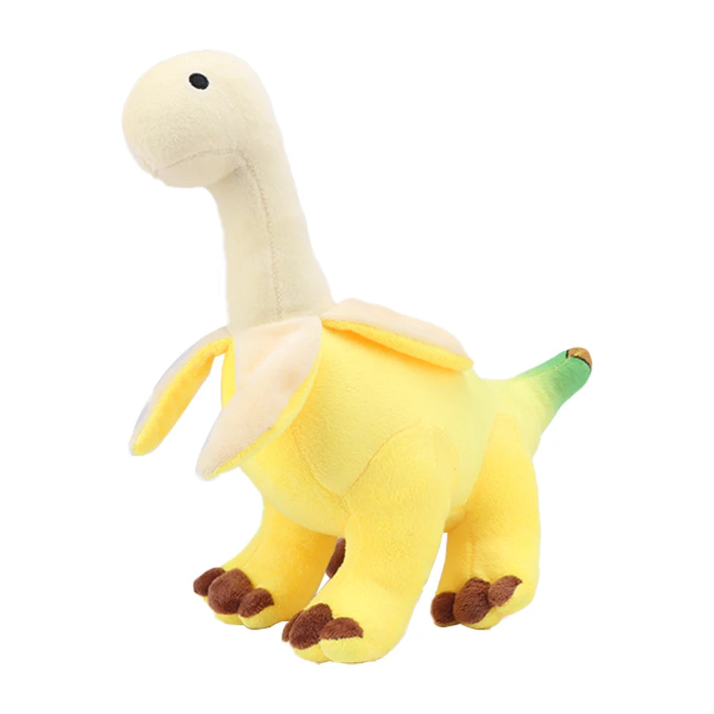 Brontosaurus in a Peeled Banana Costume Plushie