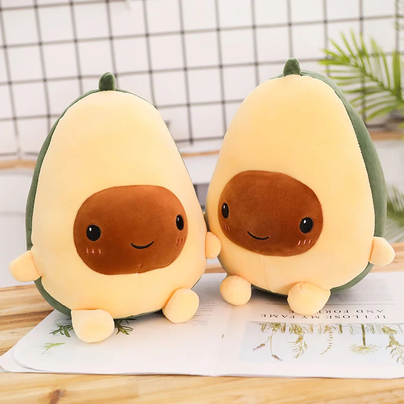 Smiling Halved Avocado Plushie