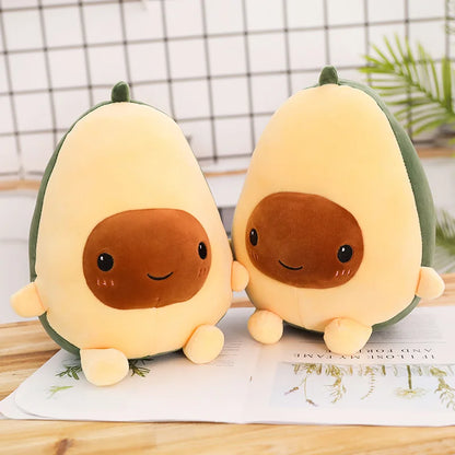 Smiling Halved Avocado Plushie