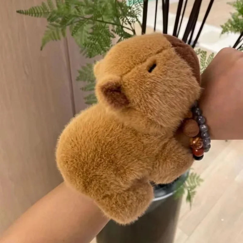 Baby Capybara 9" Snap-Bracelet Plushie Stuffed Animal