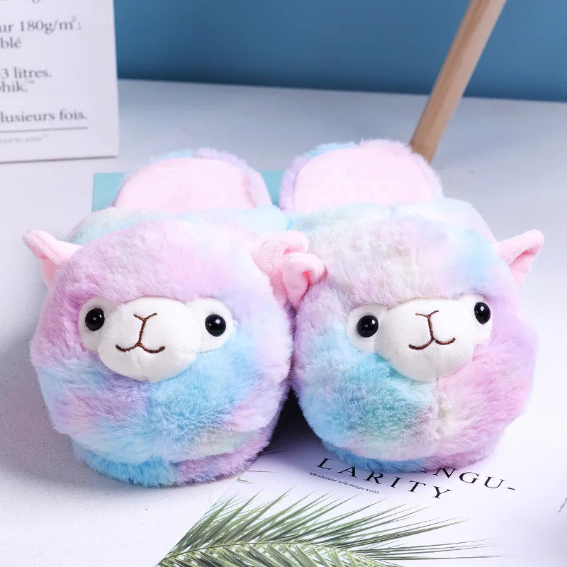 Alpaca Plush Slippers