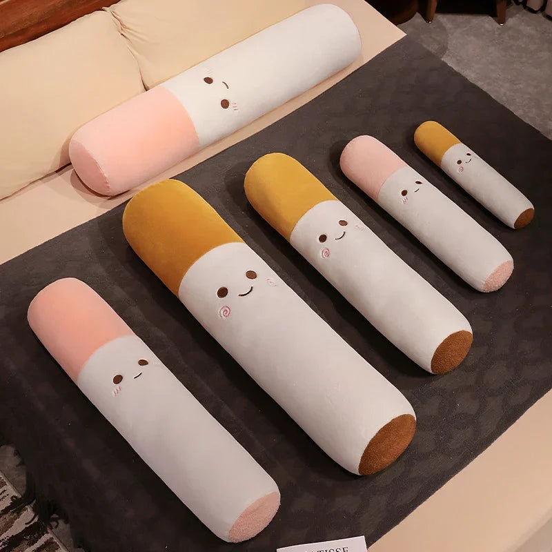 Smiley Cigarette Plush Body Pillow