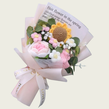 Pink Rose / Pink Tulip / Sunflower Plush Florist