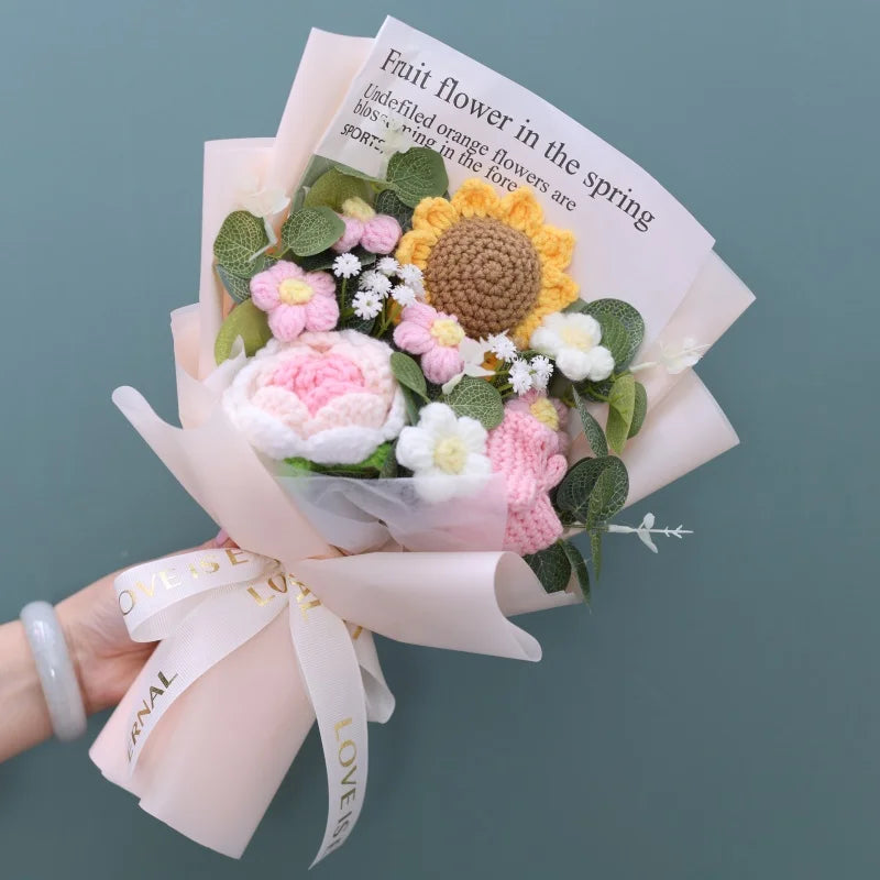 Pink Rose / Pink Tulip / Sunflower Plush Florist