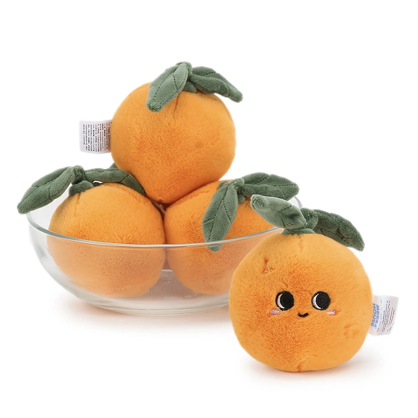 Smiling Cartoon Orange Plushie