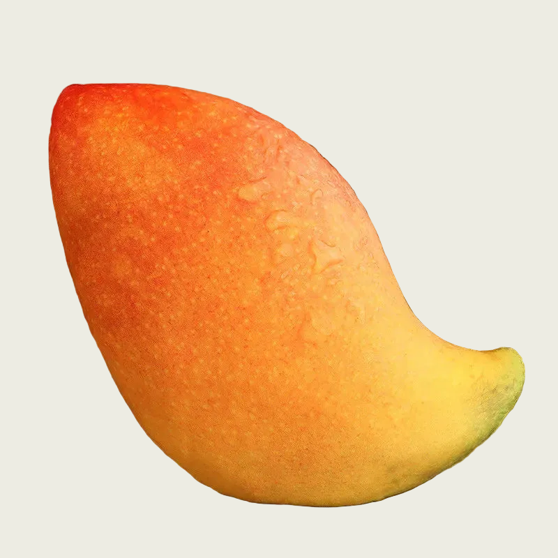 Mango Printed Fruit Plush Cushion