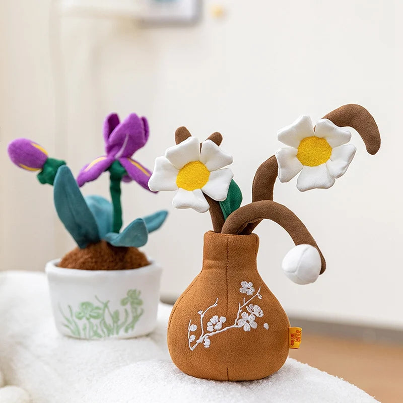 Daisy in Brown Vase