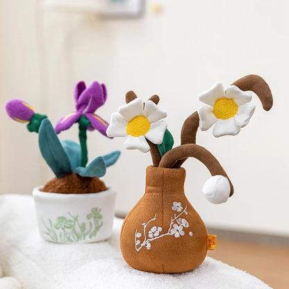 Daisy in Brown Vase