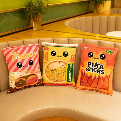 Bag of Rice Cracker Stuffed Snack Plushes