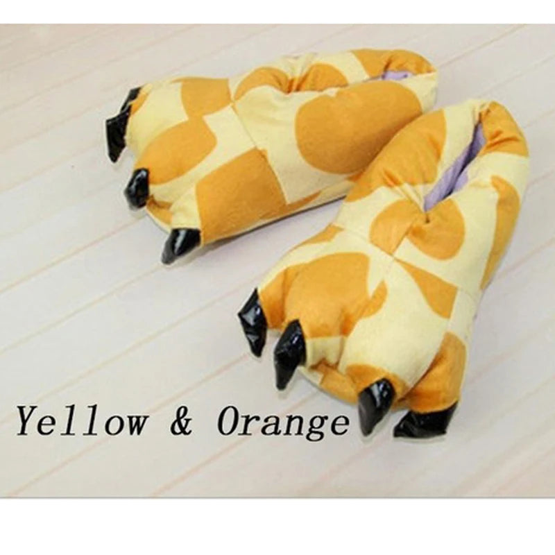 Monster Animal Claw Plush Slippers