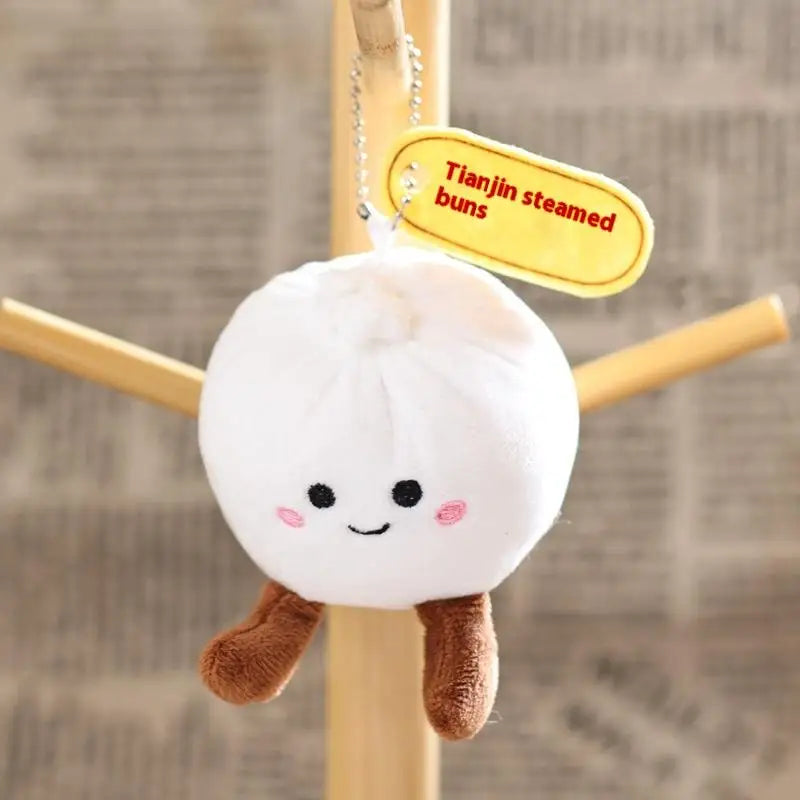 Dim Sum Steamed Bun Plushie Keychain