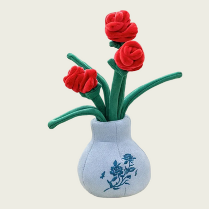 Rose in Baby Blue Vase
