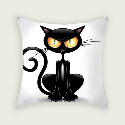 Angry Cat Plush Pillow Case