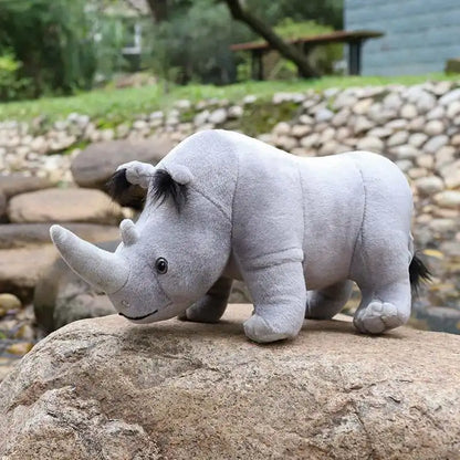 Rhinoceros Plushie Stuffed Animal Rhino 13.7" Plush Toy