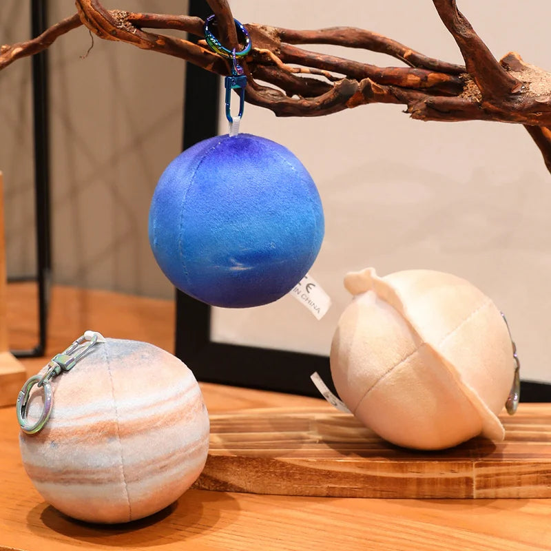 Micro Jupiter Planet Plush Keychain