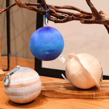 Micro Jupiter Planet Plush Keychain