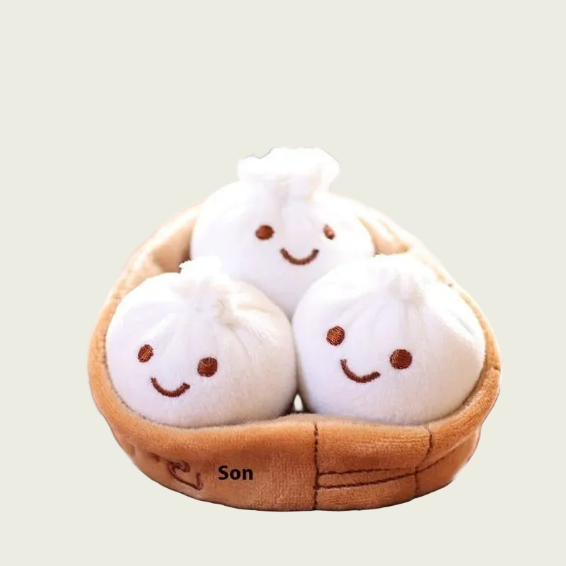 Soup Dumplings Xiaolongbao Plushie Keychain