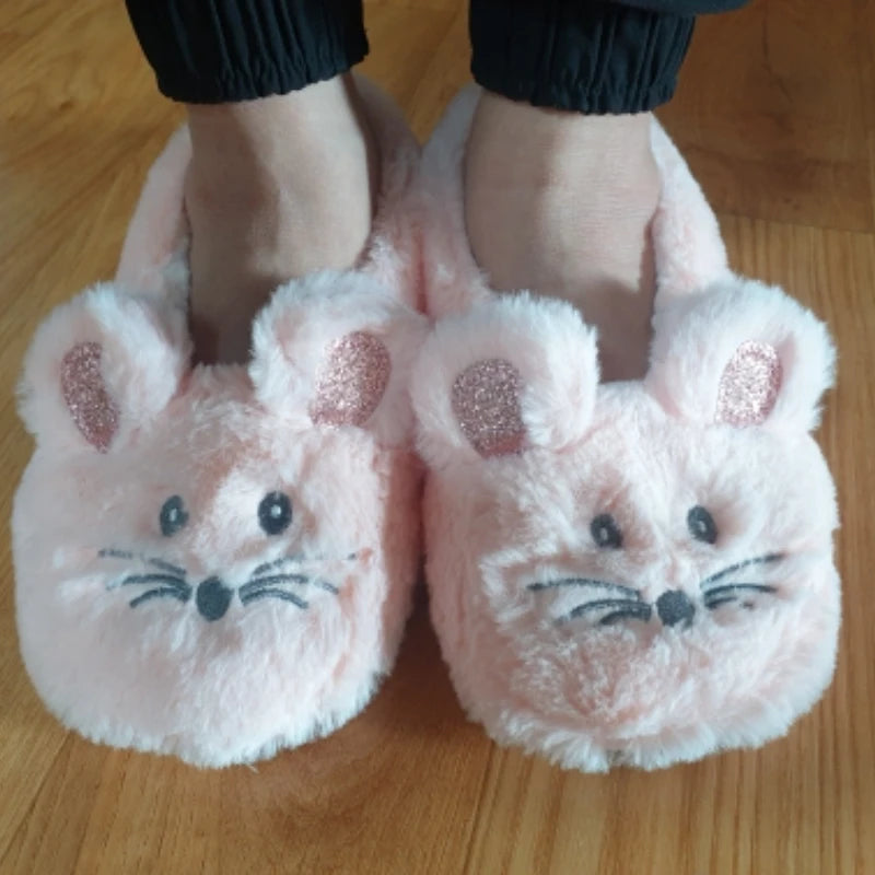 Mouse Plush Slippers