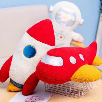 Cartoon Rocketship Plush Toy