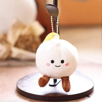 Dim Sum Steamed Bun Plushie Keychain