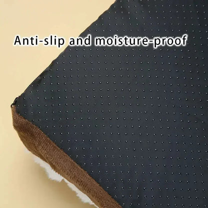 Pet Plush Mattress with Built-In Pillow